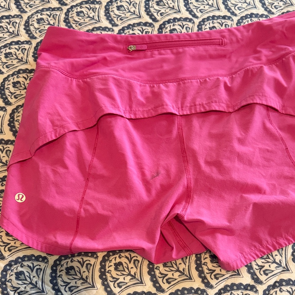 lululemon athletica Hot Pink Athletic Shorts